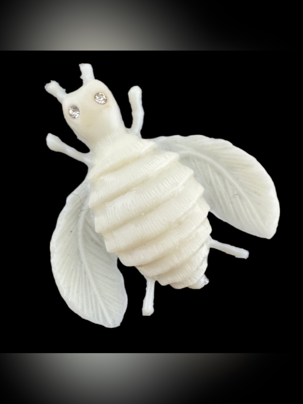 White Bee Brooch